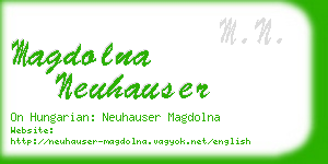 magdolna neuhauser business card